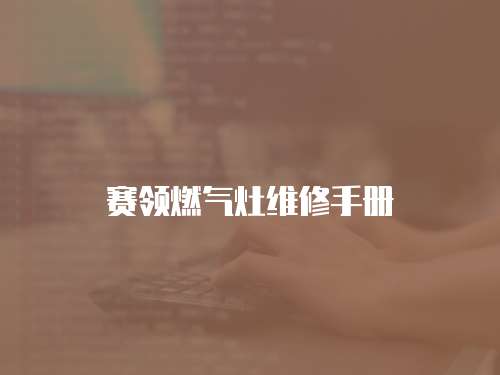 賽領燃氣灶維修手冊