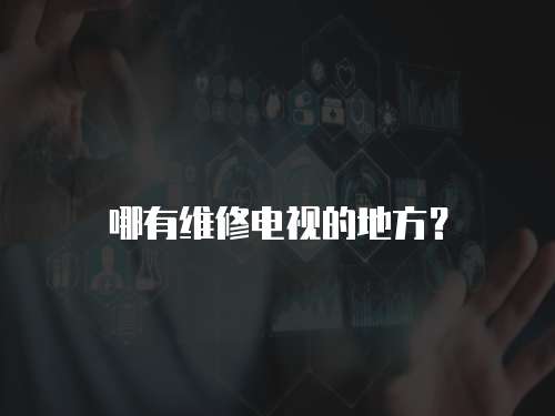 哪有維修電視的地方？