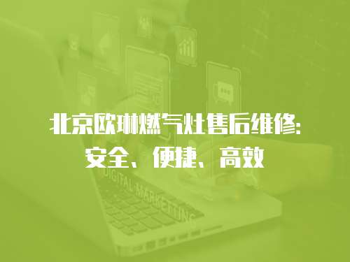北京歐琳燃氣灶售后維修：安全、便捷、高效