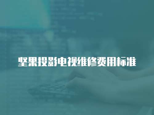 堅果投影電視維修費用標準