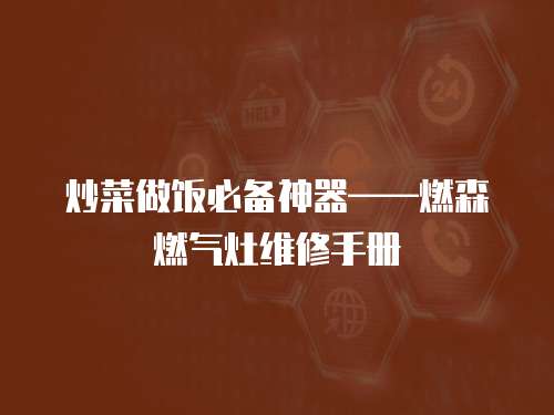 炒菜做飯必備神器——燃森燃氣灶維修手冊