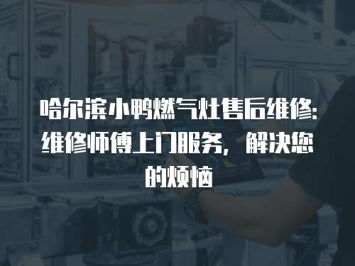 哈爾濱小鴨燃氣灶售后維修：維修師傅上門服務，解決您的煩惱