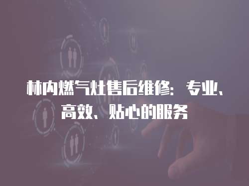 林內燃氣灶售后維修：專業、高效、貼心的服務