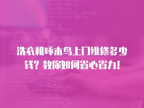 洗衣機啄木鳥上門維修多少錢？教你如何省心省力！