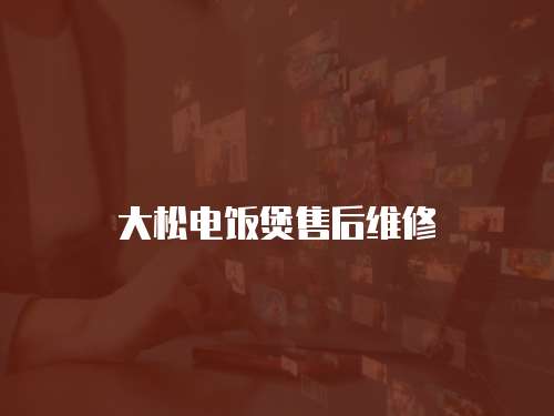 大松電飯煲售后維修