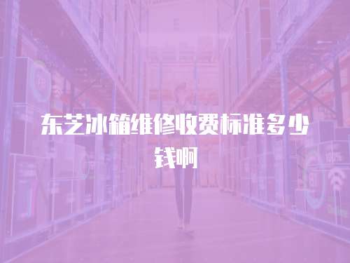 東芝冰箱維修收費(fèi)標(biāo)準(zhǔn)多少錢啊