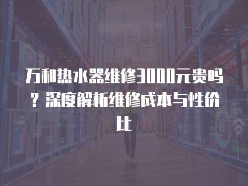 萬和熱水器維修3000元貴嗎？深度解析維修成本與性價比