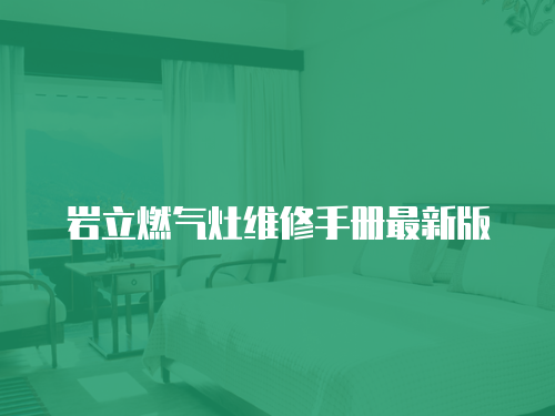 巖立燃氣灶維修手冊最新版
