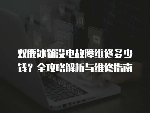 雙鹿冰箱沒電故障維修多少錢？全攻略解析與維修指南