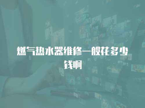 燃氣熱水器維修一般花多少錢啊