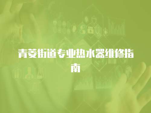青菱街道專業(yè)熱水器維修指南