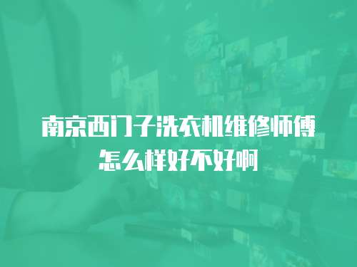 南京西門子洗衣機維修師傅怎么樣好不好啊
