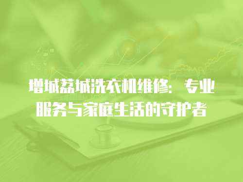 增城荔城洗衣機(jī)維修：專業(yè)服務(wù)與家庭生活的守護(hù)者