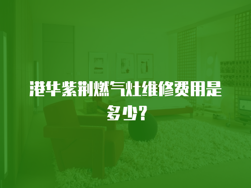 港華紫荊燃氣灶維修費用是多少？
