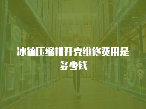 冰箱壓縮機(jī)開殼維修費(fèi)用是多少錢
