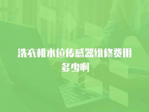 洗衣機水位傳感器維修費用多少啊