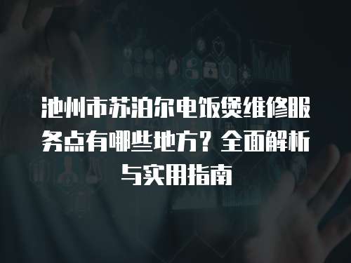 池州市蘇泊爾電飯煲維修服務點有哪些地方？全面解析與實用指南