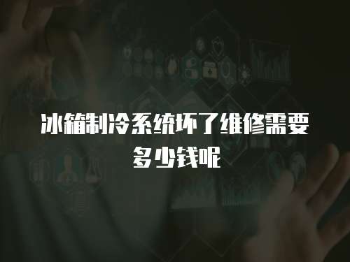 冰箱制冷系統壞了維修需要多少錢呢