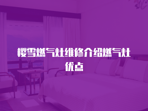 櫻雪燃氣灶維修介紹燃氣灶優點