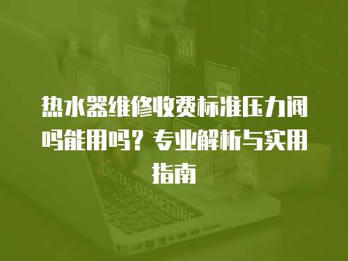 熱水器維修收費標準壓力閥嗎能用嗎？專業解析與實用指南