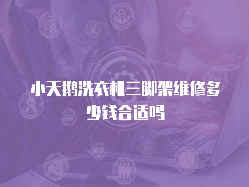 小天鵝洗衣機三腳架維修多少錢合適嗎
