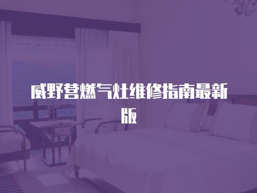 威野營燃?xì)庠罹S修指南最新版