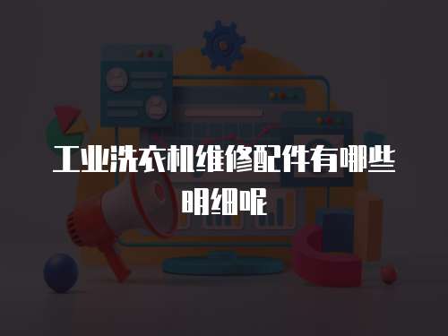 工業(yè)洗衣機(jī)維修配件有哪些明細(xì)呢