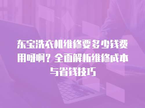 東寶洗衣機維修要多少錢費用呀啊？全面解析維修成本與省錢技巧