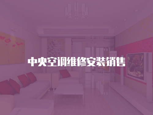 中央空調維修安裝銷售
