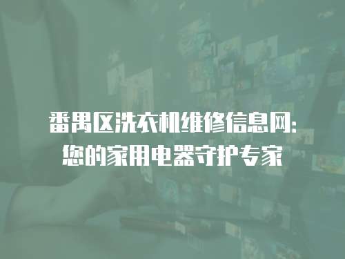 番禺區洗衣機維修信息網：您的家用電器守護專家