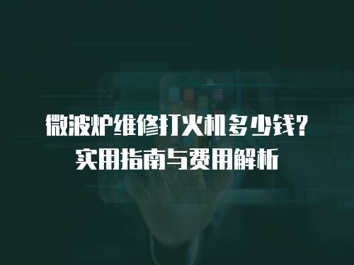 微波爐維修打火機多少錢？實用指南與費用解析