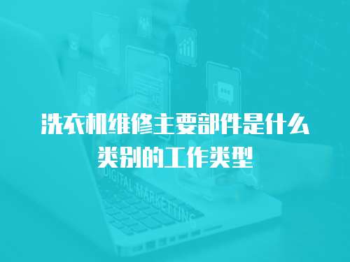 洗衣機維修主要部件是什么類別的工作類型