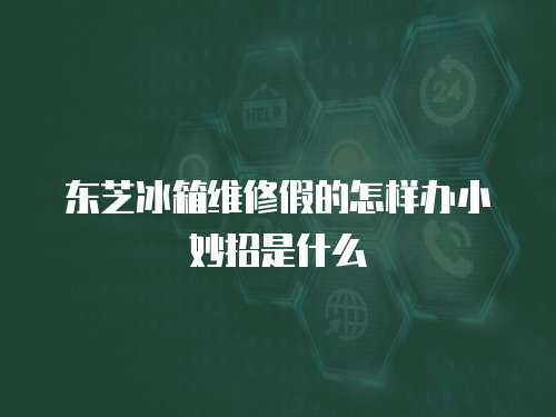 東芝冰箱維修假的怎樣辦小妙招是什么