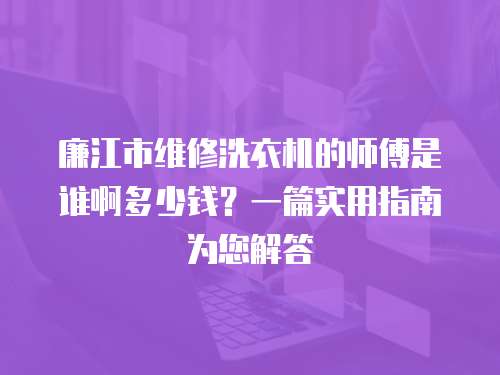 廉江市維修洗衣機(jī)的師傅是誰啊多少錢？一篇實(shí)用指南為您解答