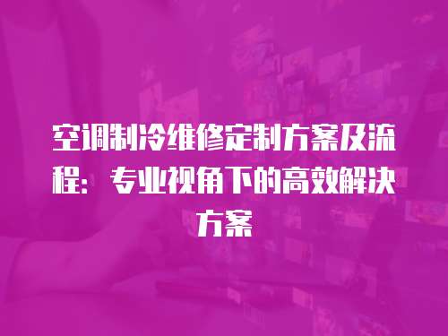 空調制冷維修定制方案及流程：專業視角下的高效解決方案