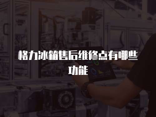 格力冰箱售后維修點有哪些功能