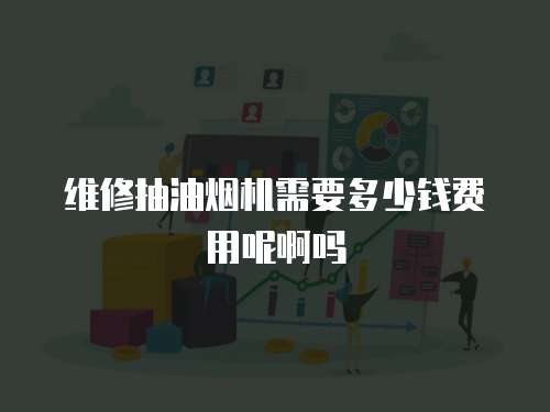 維修抽油煙機需要多少錢費用呢啊嗎