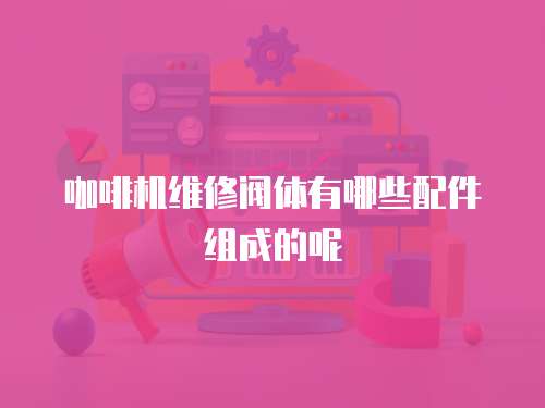 咖啡機維修閥體有哪些配件組成的呢