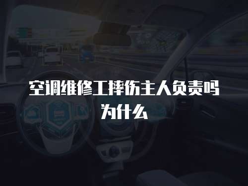 空調維修工摔傷主人負責嗎為什么