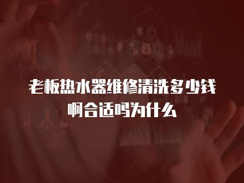 老板熱水器維修清洗多少錢啊合適嗎為什么