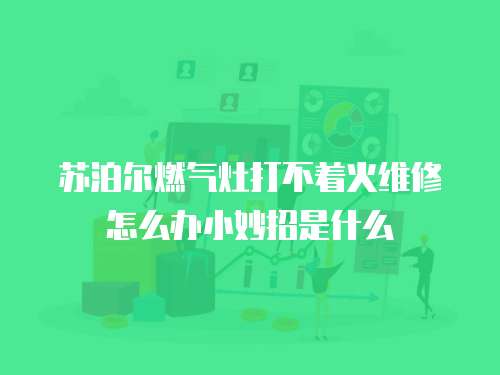蘇泊爾燃?xì)庠畲虿恢鹁S修怎么辦小妙招是什么