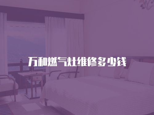 萬和燃氣灶維修多少錢