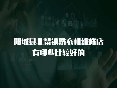 陽城縣北留鎮洗衣機維修店有哪些比較好的