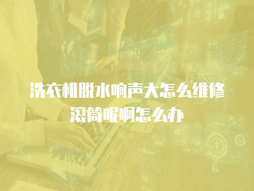 洗衣機(jī)脫水響聲大怎么維修滾筒呢啊怎么辦