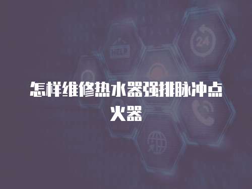 怎樣維修熱水器強排脈沖點火器