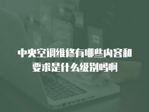 中央空調維修有哪些內容和要求是什么級別嗎啊