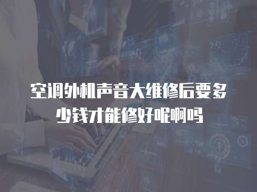 空調(diào)外機(jī)聲音大維修后要多少錢才能修好呢啊嗎