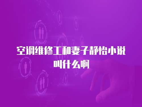 空調維修工和妻子靜怡小說叫什么啊