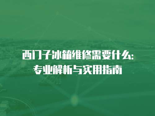 西門(mén)子冰箱維修需要什么：專業(yè)解析與實(shí)用指南