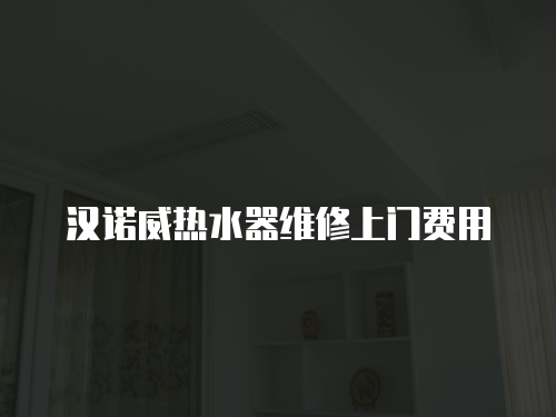 漢諾威熱水器維修上門費用